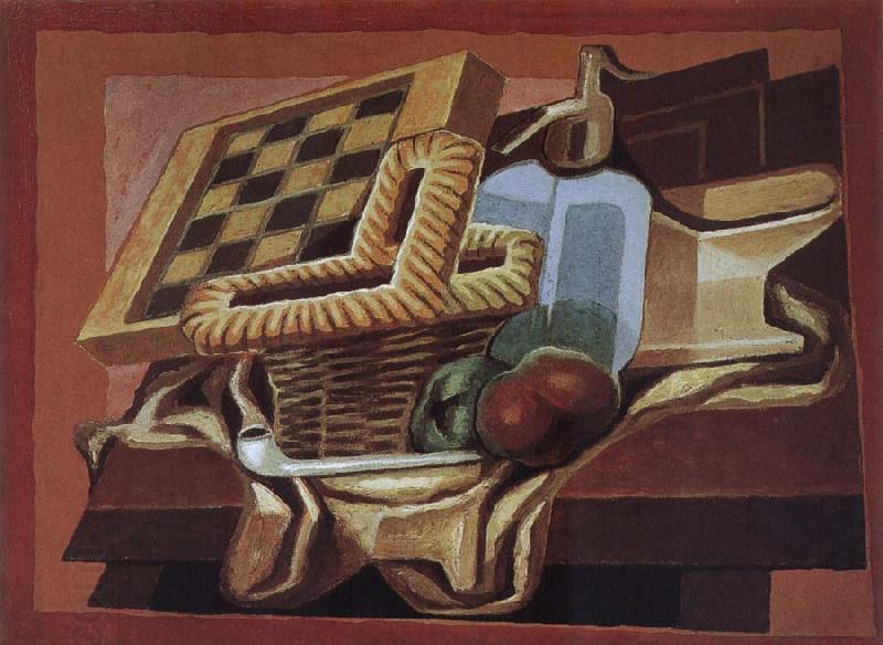 Juan Gris Siphon bottle and skep China oil painting art
